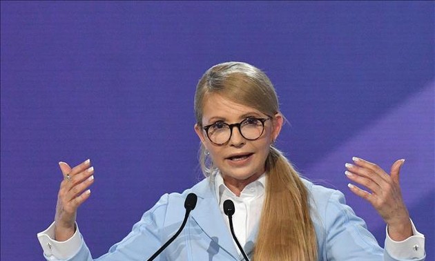 Yulia Tymoshenko, candidata a la presidencia de Ucrania