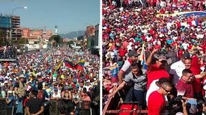 Seguidores y opositores del presidente Nicolás Maduro marchan en varias ciudades de Venezuela