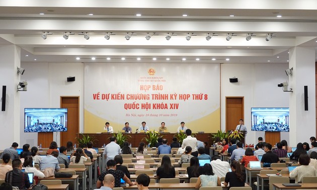 Informan sobre la agenda del VIII período de sesiones del Parlamento de Vietnam