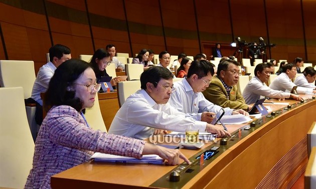 Penúltima jornada de trabajo del octavo periodo de la Asamblea Nacional de Vietnam