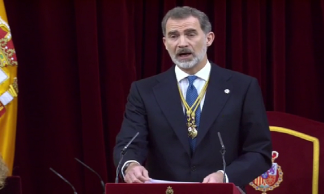 El rey de España inaugura XIV Legislatura en las Cortes
