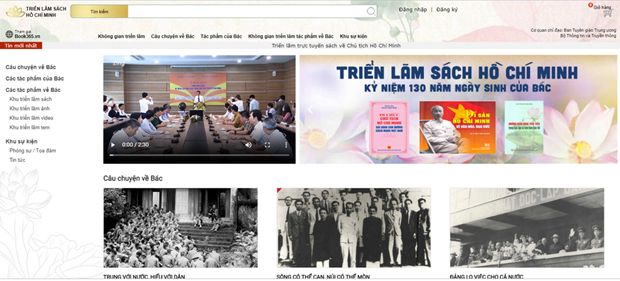 Exponen en línea libros sobre el presidente Ho Chi Minh