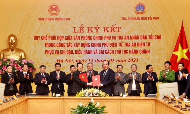 Más coordinación en la construcción del Gobierno y el tribunal electrónicos en Vietnam
