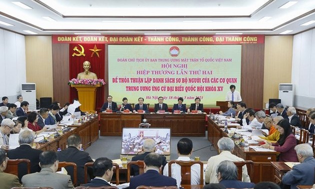 Aprueban la lista de 205 candidatos a la Asamblea Nacional de Vietnam en su XV legislatura