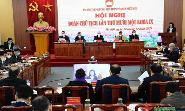 Resaltan la participación del Frente de la Patria de Vietnam en importantes eventos nacionales en 2021