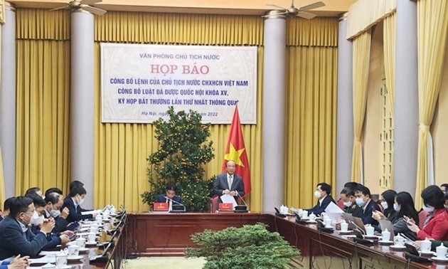 Publican la orden del presidente vietnamita sobre ley recién aprobada