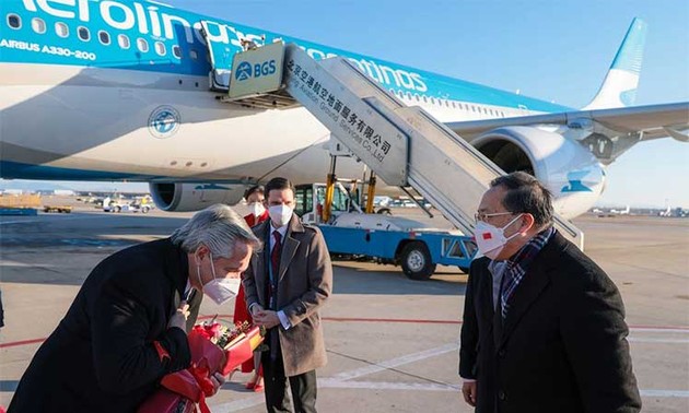 Presidente argentino en China en el marco de una gira internacional
