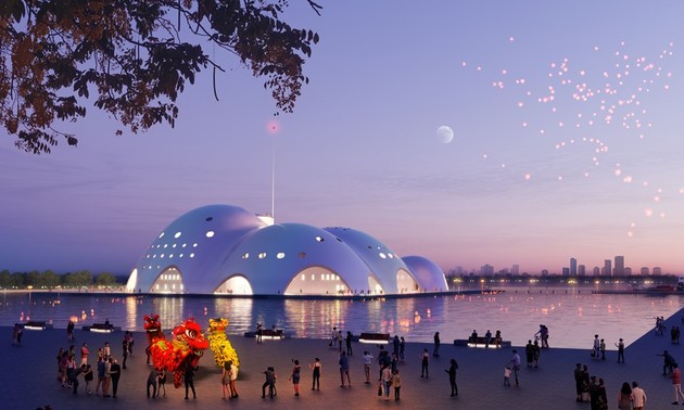 Teatro flotante en la península de Quang An promete ser un nuevo emblema cultural de Hanói