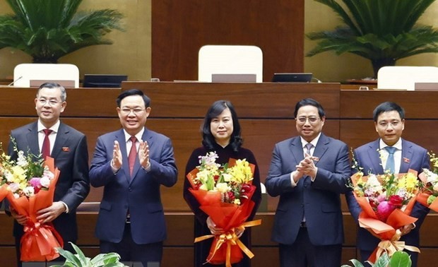 Parlamento vietnamita ratificó el nombramiento de dos ministros y eligió al nuevo auditor general del Estado