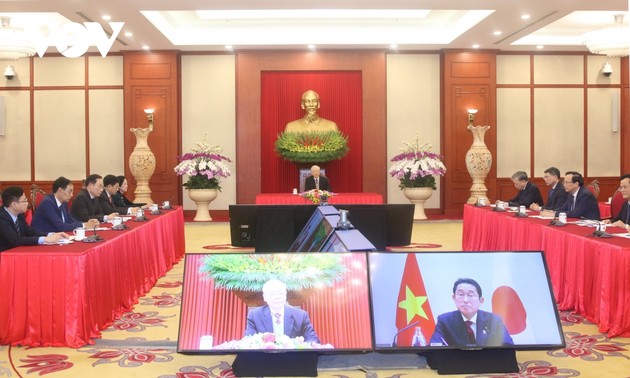Líderes de Vietnam y Japón acuerdan afianzar relaciones binacionales