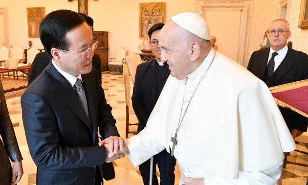 Presidente vietnamita se reúne con el Papa Francisco
