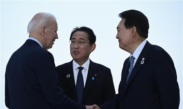 Corea del Sur, Japón y Estados Unidos establecerán mecanismo de cooperación tripartita en seguridad 