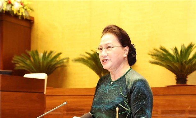Nguyên Thi Kim Ngân rencontre des délégués du dixième Congrès d’émulation patriotique national