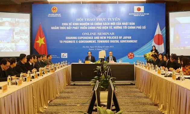 Vietnam-Japon : Colloque virtuel sur le développement de l’e-gouvernement