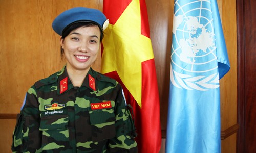 Dô Thi Hang Nga, la première officière vietnamienne à rejoindre les Casques bleus