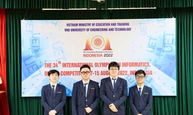 Olympiades internationales d’informatique 2022: les quatre candidats vietnamiens ont été primés
