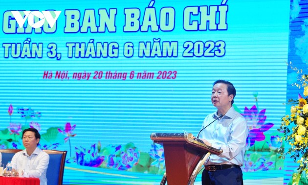 La Voix du Vietnam accueille une réunion des grands acteurs de la presse nationale