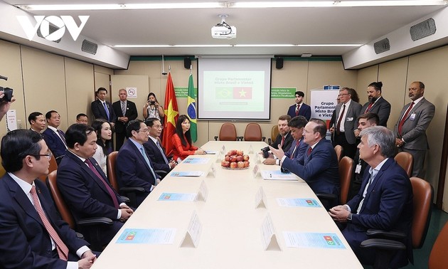 Pham Minh Chinh rencontre le président du Groupe parlementaire d'amitié Brésil-Vietnam 
