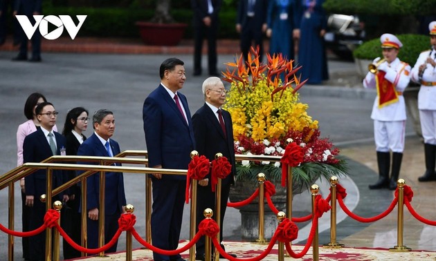 Cérémonie d’accueil en l’honneur de Xi Jinping