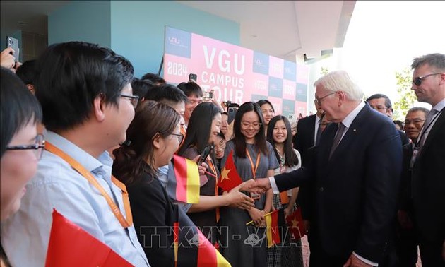 Frank-Walter Steinmeier visite l’Université Vietnam-Allemagne