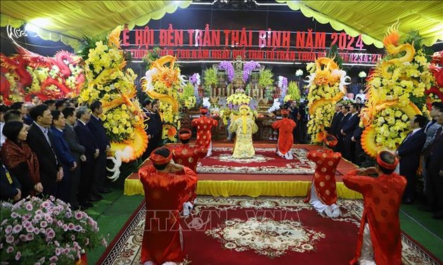 Ouverture de la fête du temple de Trân Thai Binh 2024