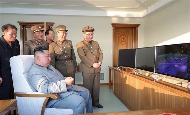 North Korea tests multiple rocket launcher