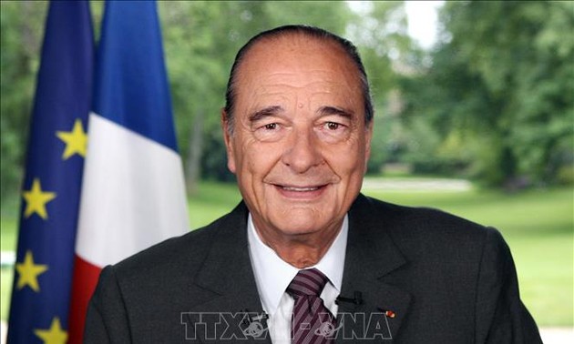 Former French President lauded by world leaders