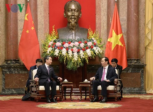 Chủ tịch nước Trần Đại Quang tiếp Ủy viên Quốc vụ, Bộ trưởng Ngoại giao Trung Quốc Vương Nghị