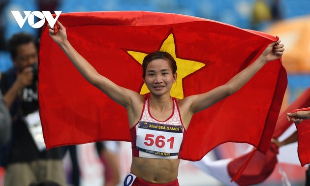 Vận động viên Nguyễn Thị Oanh lập kỳ tích với HCV thứ 4 tại SEA Games 32