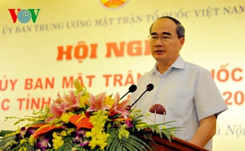 Hội nghị Chủ tịch Ủy ban MTTQ Việt Nam các tỉnh, thành phố năm 2015