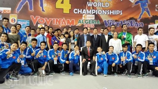 Việt Nam vô địch Giải Vovinam thế giới lần thứ 4 tại Algeria 