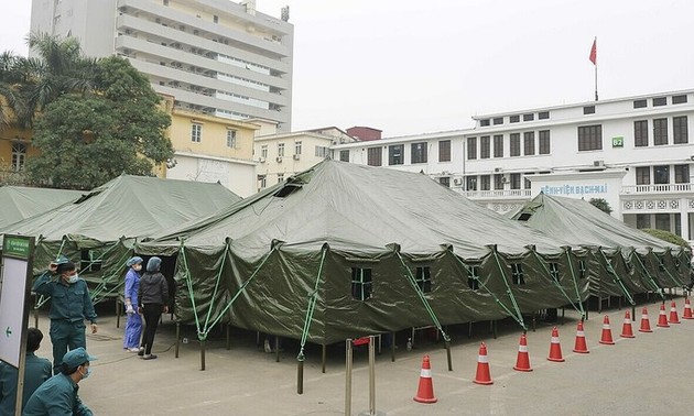 Covid-19 field hospital erected in just hours in Hanoi