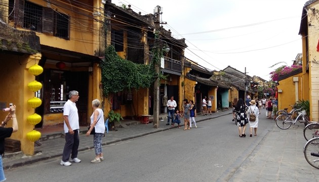 Hoi An ancient town limits cars traffic in Old Quarter area