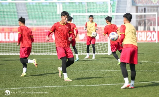 Young footballers ready for first match at 2023 Asian cup finals