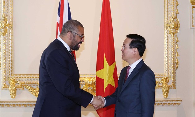 Президент Во Ван Тхыонг принял руководителей Великобритании, Кубы и Сингапура 