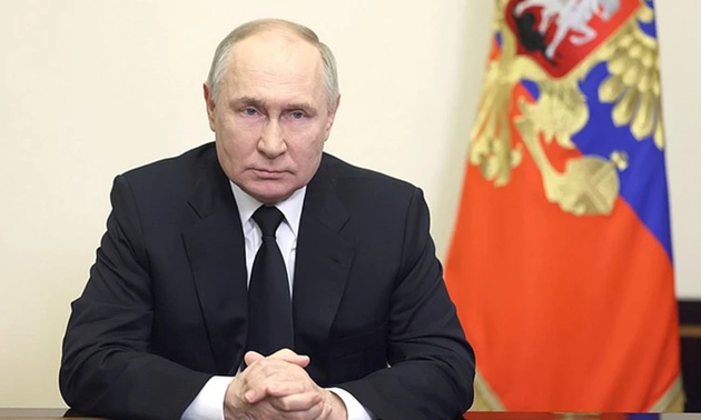 Президент РФ объявил 24 марта днем общенационального траура по погибшим при теракте в «Крокусе»