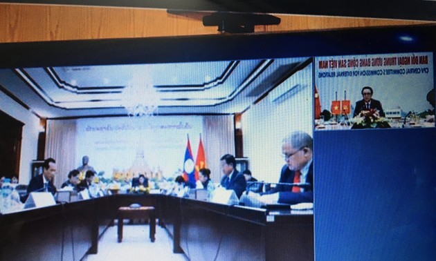 Hội đàm trực tuyến hai Ban đối ngoại Đảng CSVN với Ban đối ngoại TƯ Đảng NDCM Lào