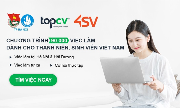 Hà Nội: “Chiến dịch 90.000 việc làm cho thanh niên, sinh viên 4sv.vn”