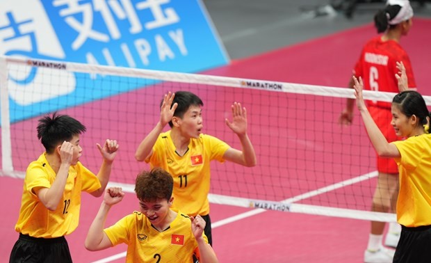 Đội tuyển Cầu mây nữ Việt Nam mang về Huy chương Vàng thứ 2 cho đoàn Thể thao Việt Nam tại ASIAD 19