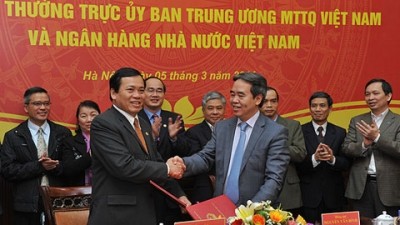 ЦК Отечественного Фронта  и Госбанк Вьетнама координируют действия друг с другом