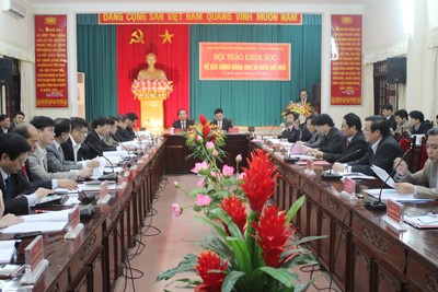 В провинции Нгеан прошёл научный семинар по партийному строительству