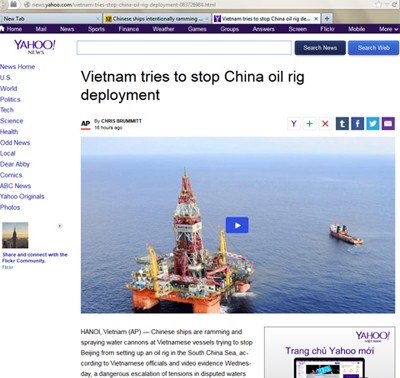 Вьетнамская и международная общественность выражает протест против действия Китая