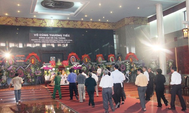  В г.Хошиминe прошла церемония прощания с госпожей Во Тхи Тханг