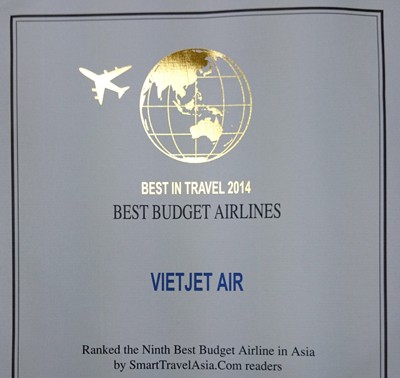 Vietjet Air была избрана одной из 10 лучших в Азии aвиакомпаний, предлагающих дешевые авиабилеты