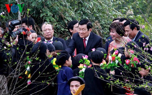 Президент СРВ Чыонг Тан Шанг принял участие в Празднике «Весна во всех уголках страны»