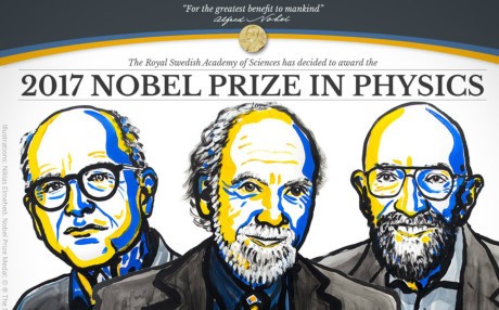 Нобелевская премия по физике за 2017 год присуждена за детектор гравитационных волн 
