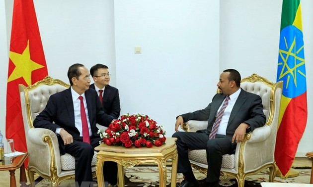 Президент Вьетнама Чан Дай Куанг провёл встречу с премьером Эфиопии Абием Ахмедом