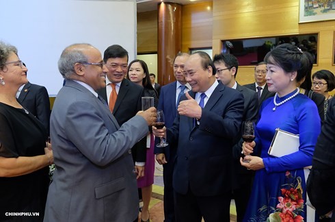 Нгуен Суан Фук председательствовал на приёме иностранных гостей по случаю Дня независимости СРВ