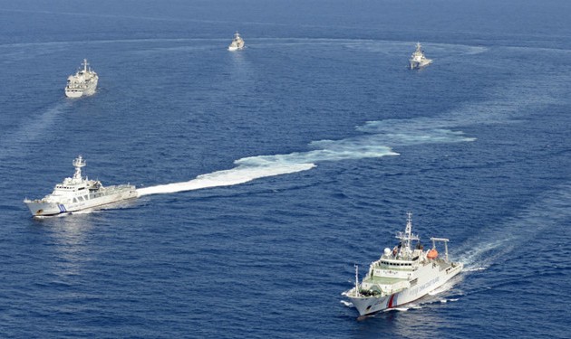  中国船只进入与日本存在争议的海域