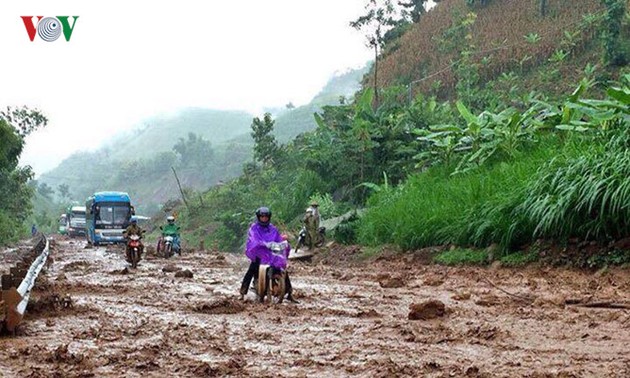 越南各地集中克服台风“电母”造成的损失